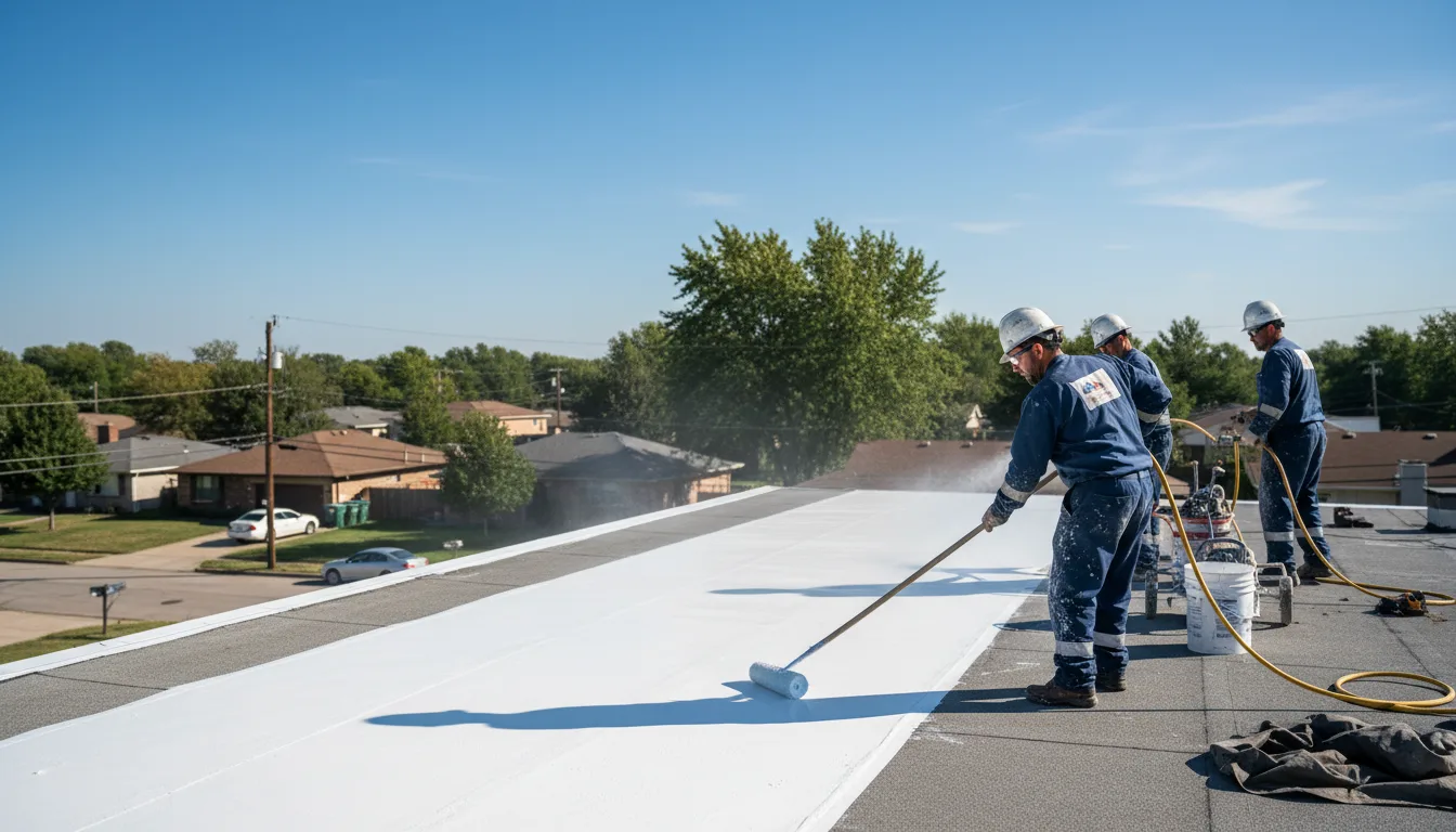 Commercial roof coating in Larose, LA near me